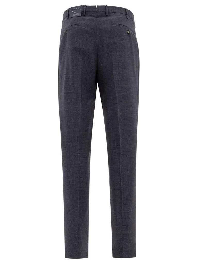 Incotex Ivory Incotex Pleated Dress Pants 2