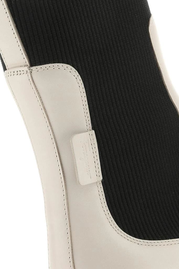 Salvatore Ferragamo Ivory leather Rook ankle boots 3