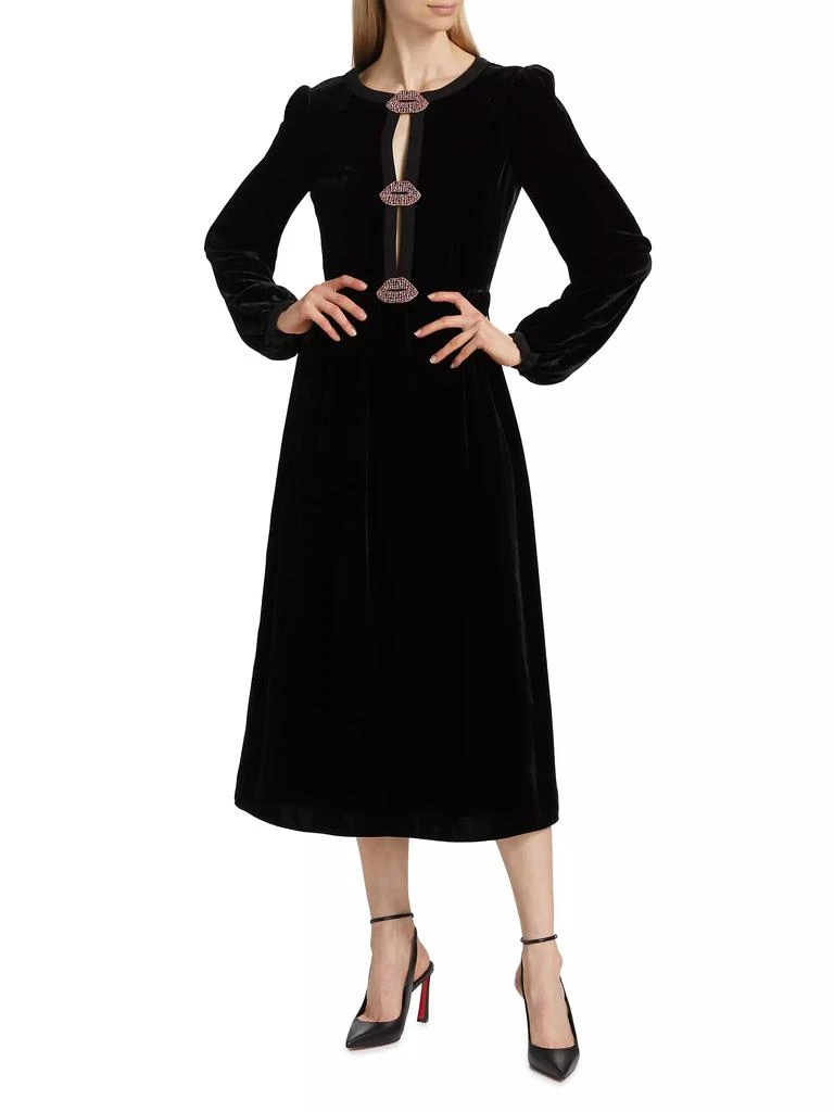 Saloni Camille Bows Dress 3