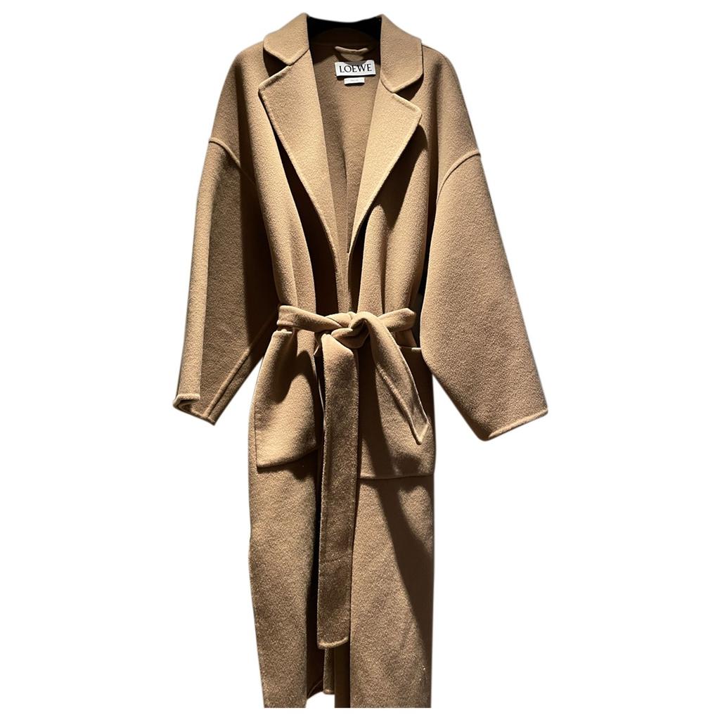LOEWE★ Belted coat in wool and cashmere Belted coat in wool and cashmere Black - LOEWE