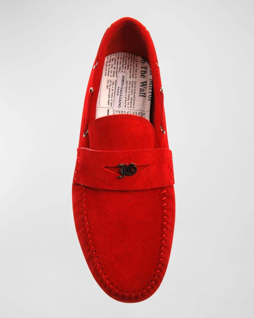 John Galliano Paris Men's Suede Drivers 4