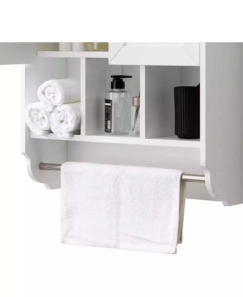 Vanirror 23x32" White Bathroom Wall Cabinet with Towel Bar
Adjustable Shelves - Over Storage for Bath, Kitchen, Laundry 2