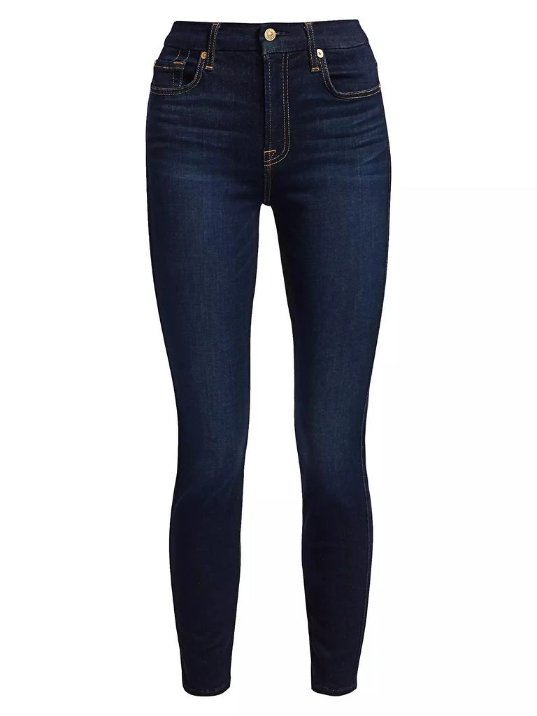 7 For All Mankind The High-Rise Ankle Skinny Jeans 1