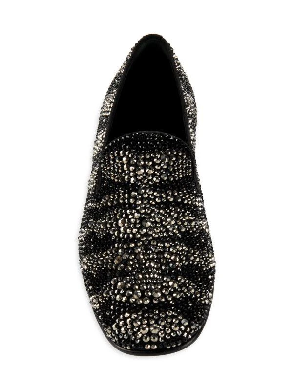 Roberto Cavalli Embellished Leather Smoking Slippers 5