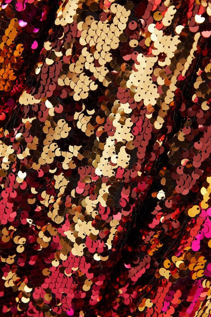 Halpern Sequined tulle mini dress 4