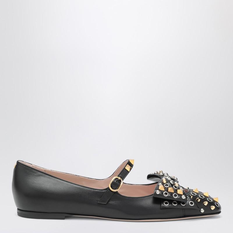 Valentino Ballerina Mary-Jane Bowow with studs