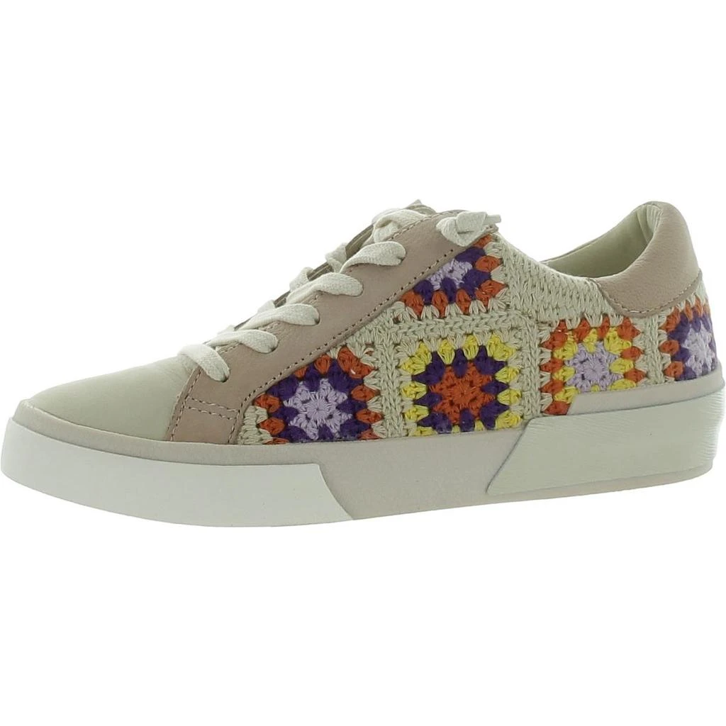 Dolce Vita ZINA CROCHET Womens Leather Cushioned Footbed Casual And Fashion Sneakers 4