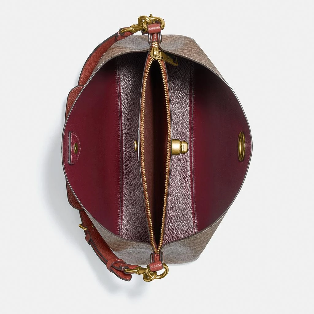 Coach Willow Signature Canvas and Leather Shoulder Bag 4
