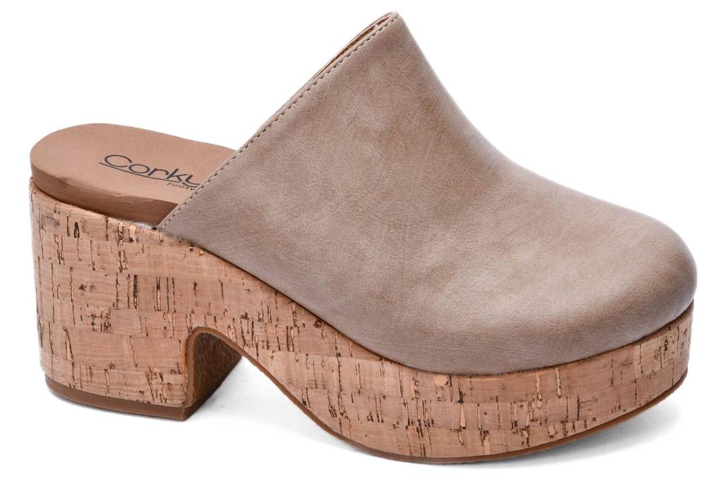 Corkys Footwear Women's Watch Your Back Wedge Sandal In Taupe