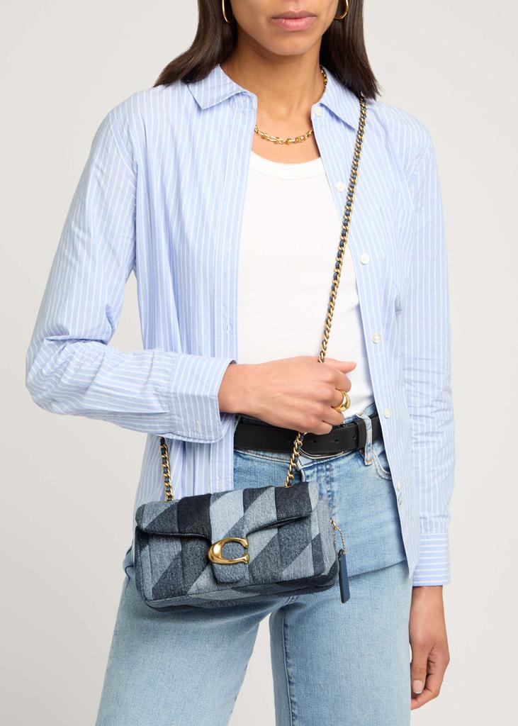 バッグ COACH Patchwork Denim Shoulder Bag Coach Patchwork Tabby 26 Denim Shoulder Bag - Shoulder Bags