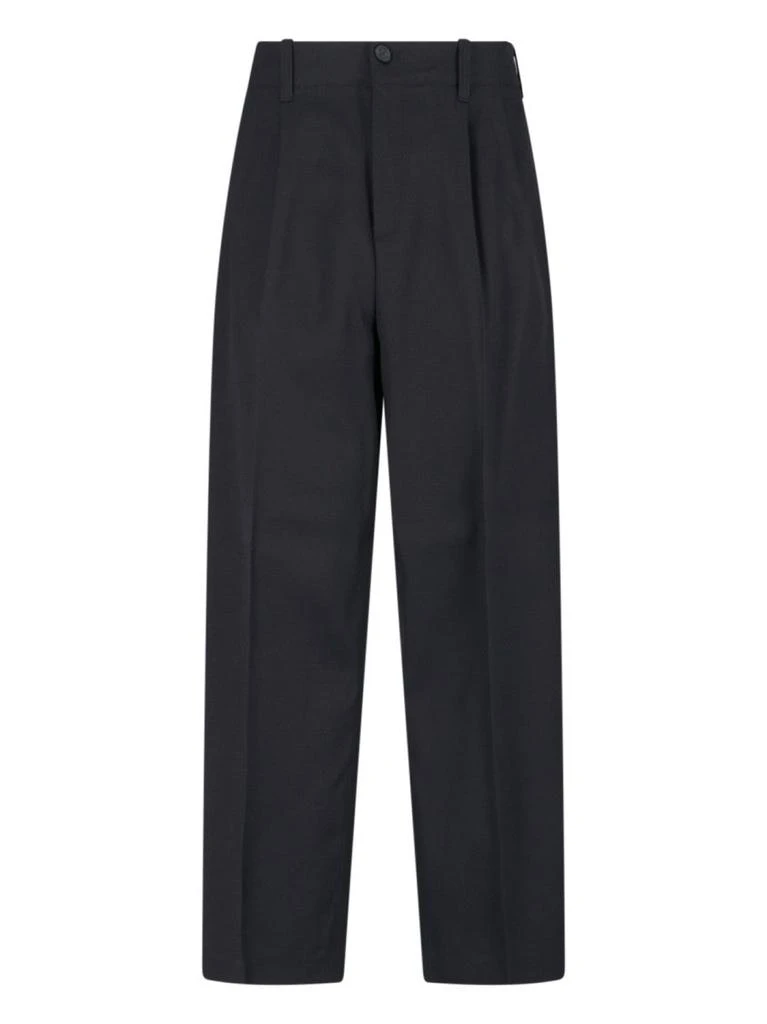Golden Goose Tailored Black Trousers With Pleated Front 1