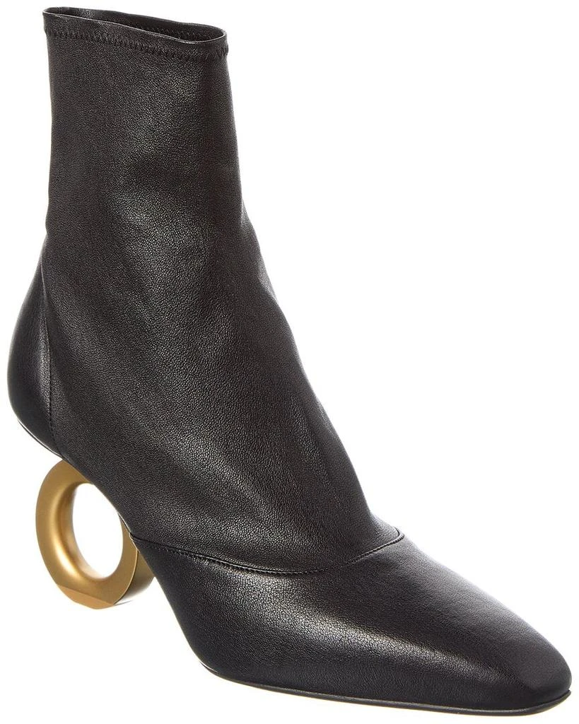 Salvatore Ferragamo Ferragamo Leather Bootie 1