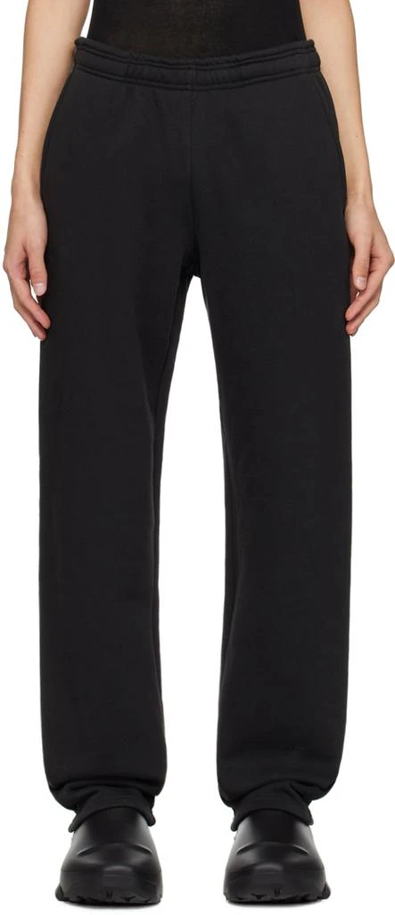 Entire Studios Black Straight-Leg Sweatpants 1