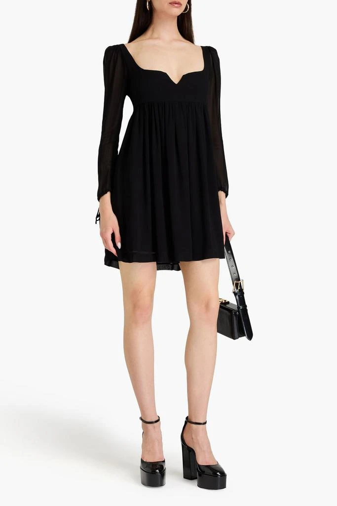 PHILOSOPHY di LORENZO SERAFINI Gathered georgette mini dress 2