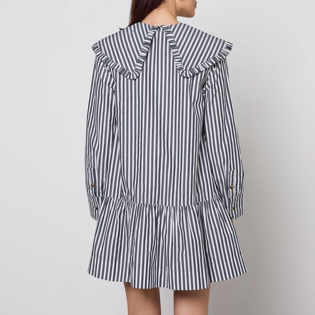 open lace back dress Poplin Oversized Shirt Dress  avecel