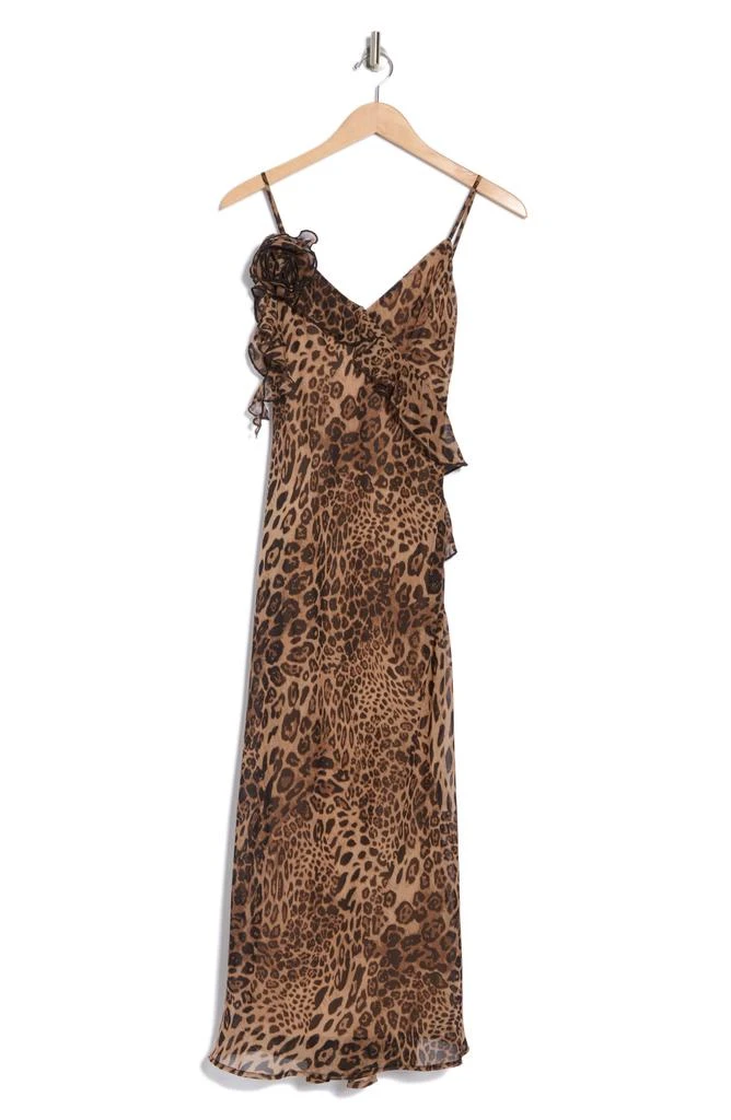 Lush Rosette Ruffle Body-Con Midi Dress 3