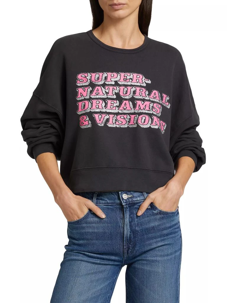 Mother The Winger Cropped Sweatshirt 3