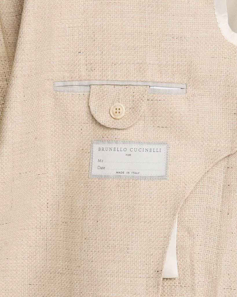 Brunello Cucinelli Men
s Silk, Linen and Wool Twill Suit Jacket 5