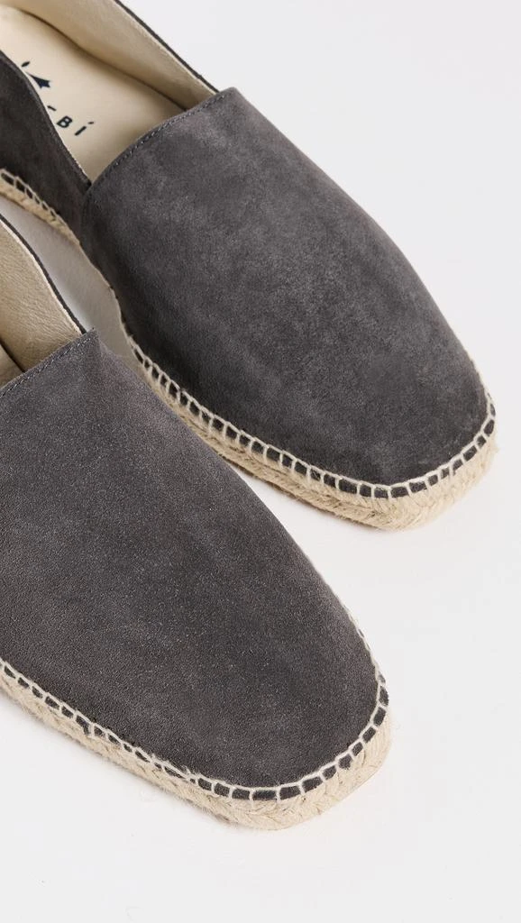 Manebi Suede Square Toe Espadrilles 4