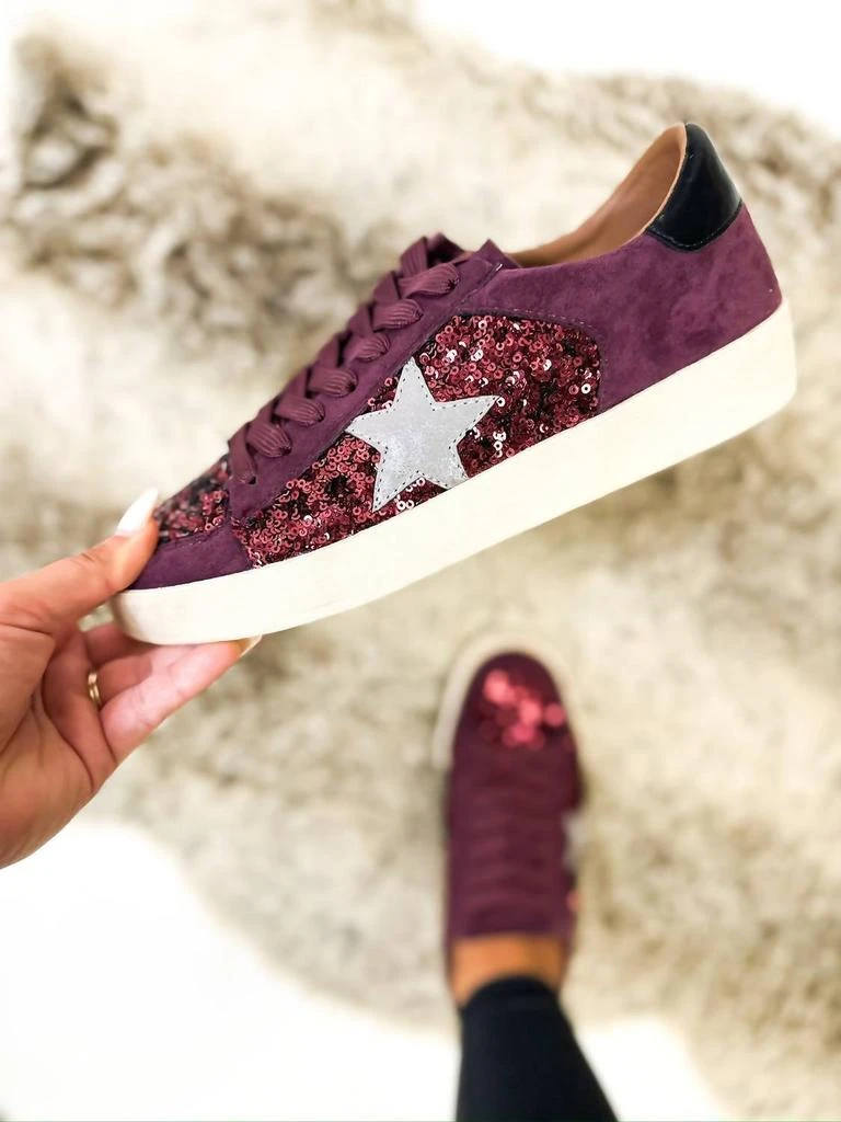 Corkys Footwear Corkys Footwear - Another Round Metallic Sequin Lace Up Sneakers 2