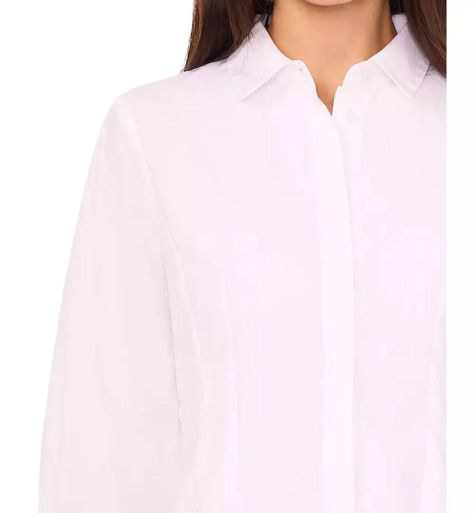 MSK Petite Collared Cotton Button-Front Shirt Dress 3