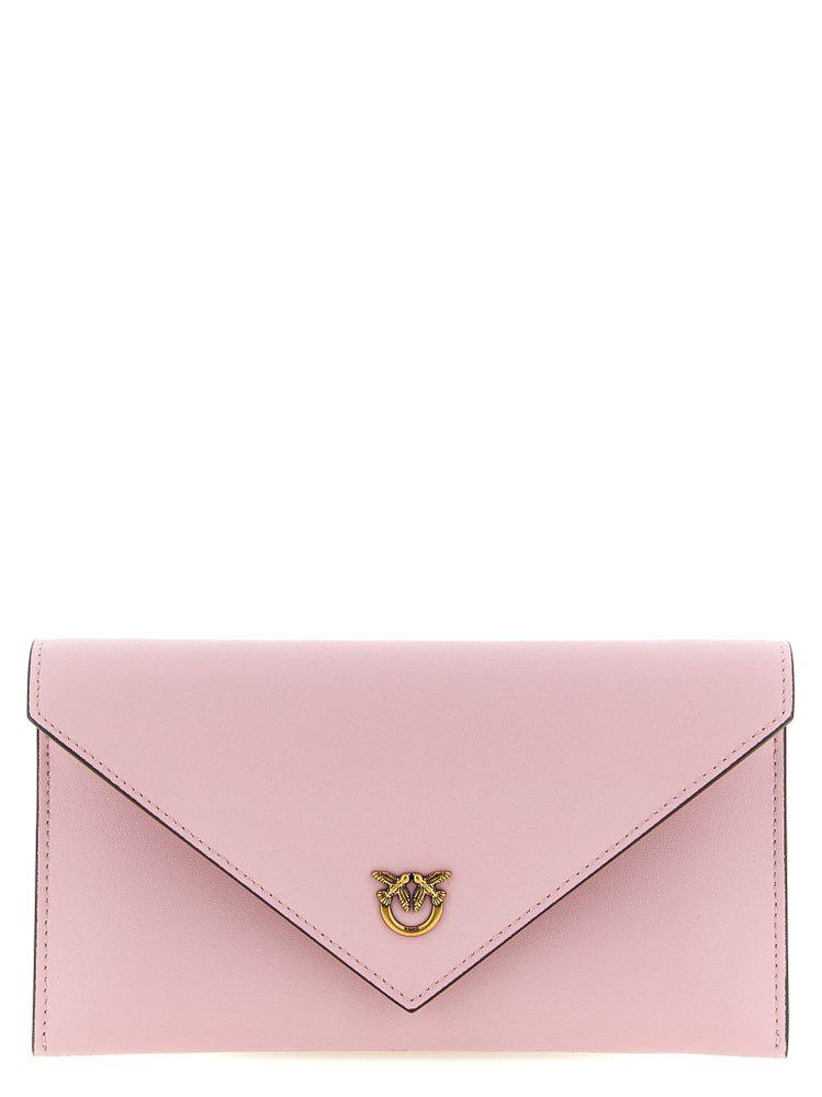 PINKO Pinko Love Birds Chain-Linked Clutch Bag