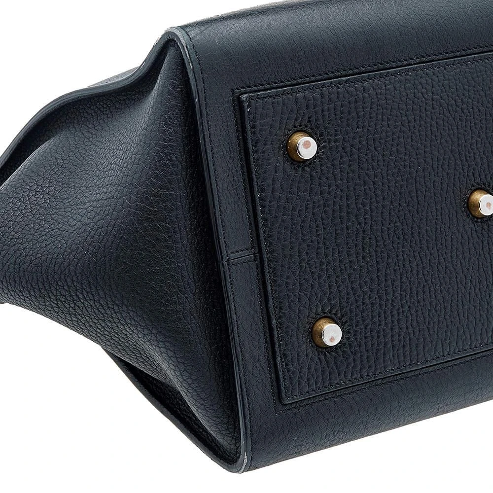 Celine Celine Black Leather Small Tie Tote 12