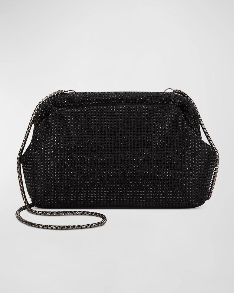 Rafe Brooke Crystal-Embellished Satin Frame Clutch 1