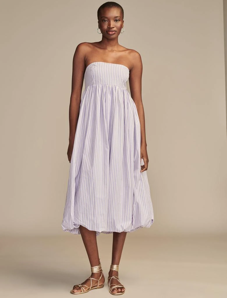 Lucky Brand Women's Poplin Bubble Hem Maxi Dress 1