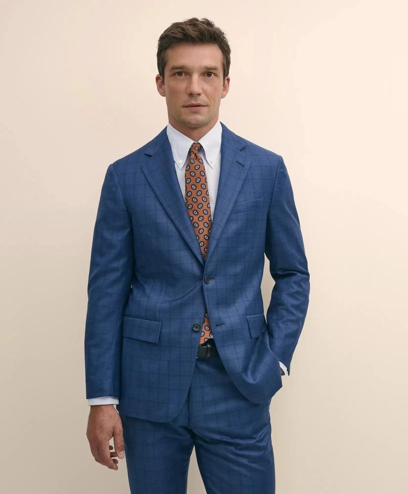 slim fit dress slacks Shop Steven Land Blue 100% Wool Pants