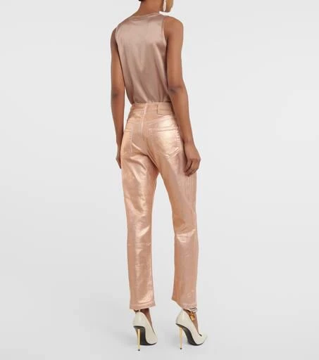 Tom Ford Metallic mid-rise boyfriend jeans 3