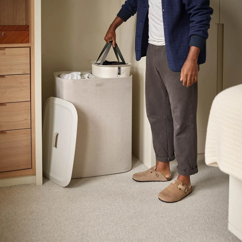 Joseph Joseph Joseph Joseph Tota 90-Litre Laundry Separation Basket - Ecru 2