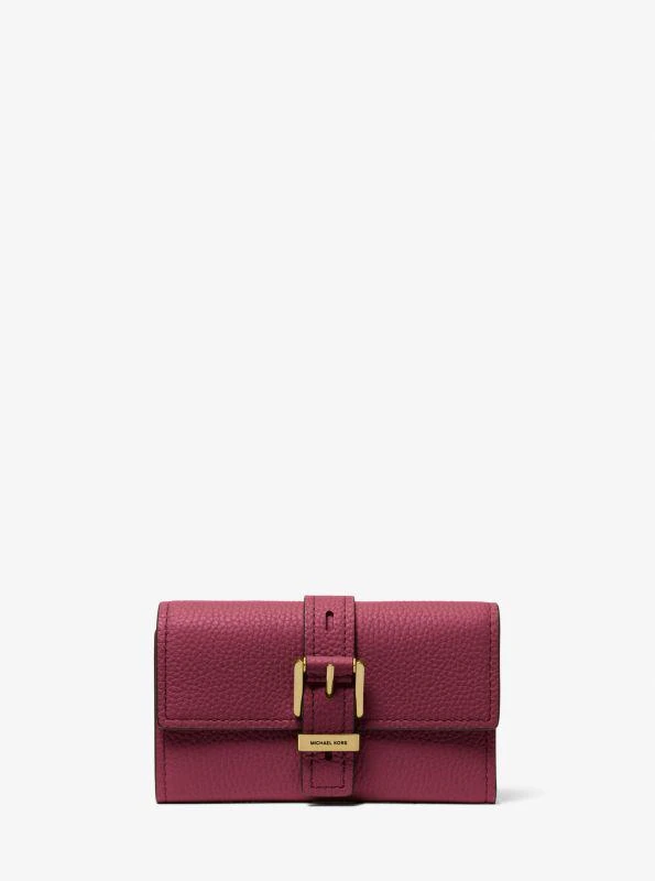 Michael Kors Nolita Medium Pebbled Leather Tri-Fold Wallet 1