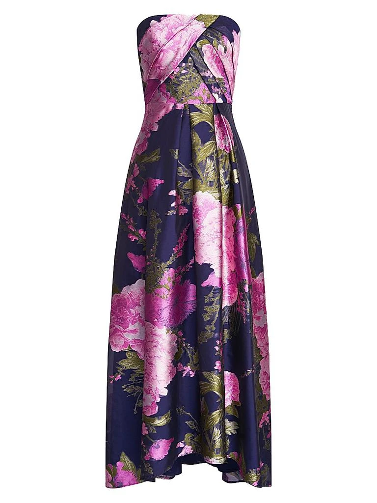 Kay Unger Holly Floral Jacquard Gown 1