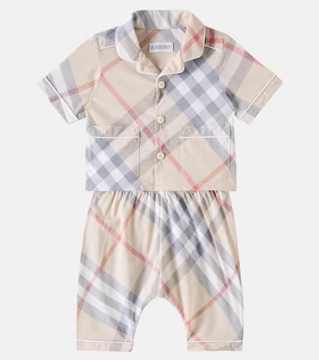 Burberry Baby Burberry Check cotton pajamas