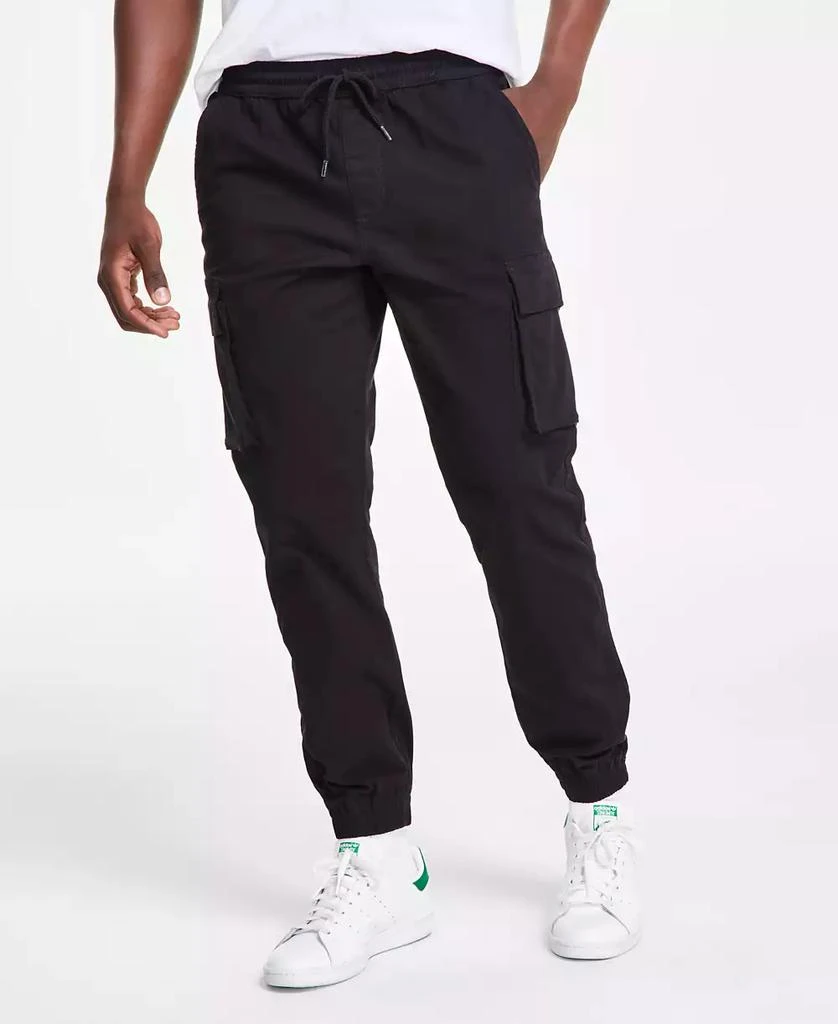 Sun + Stone Men's Garment-Dyed Cargo Jogger Pants, Created for Macy's 1