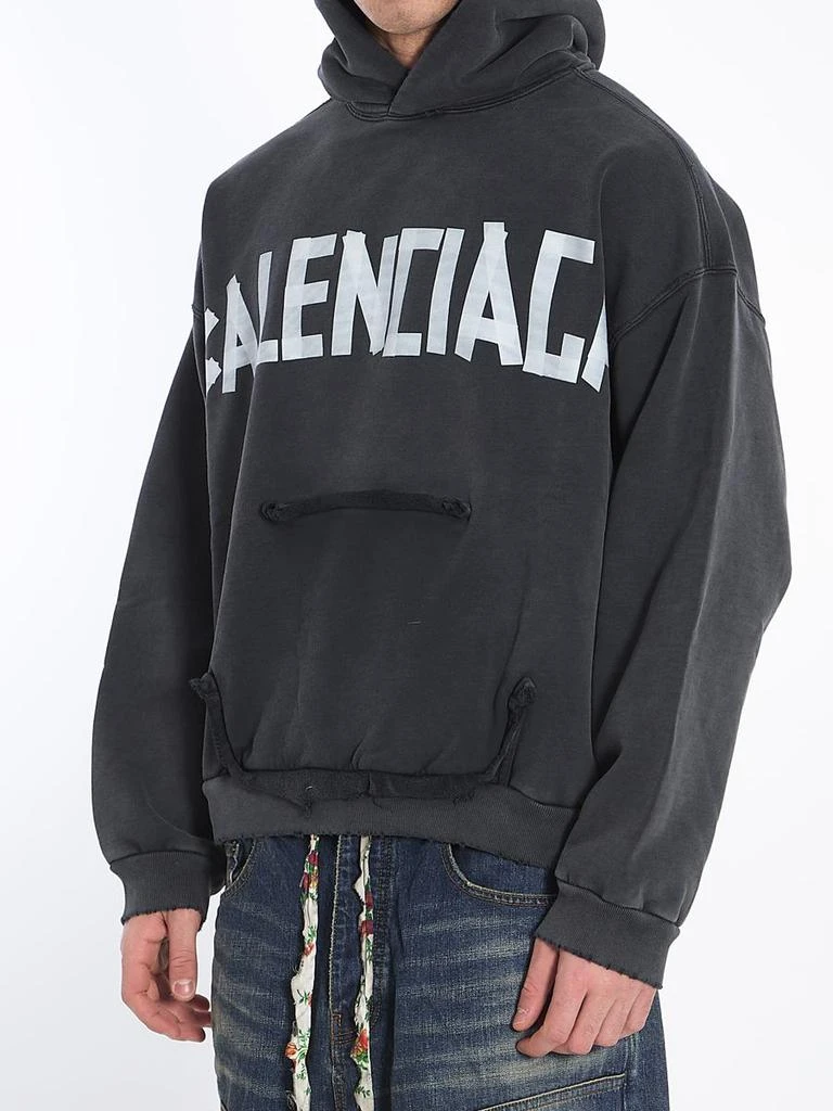 Balenciaga Ripped Pocket Tape Type Hoodie 2