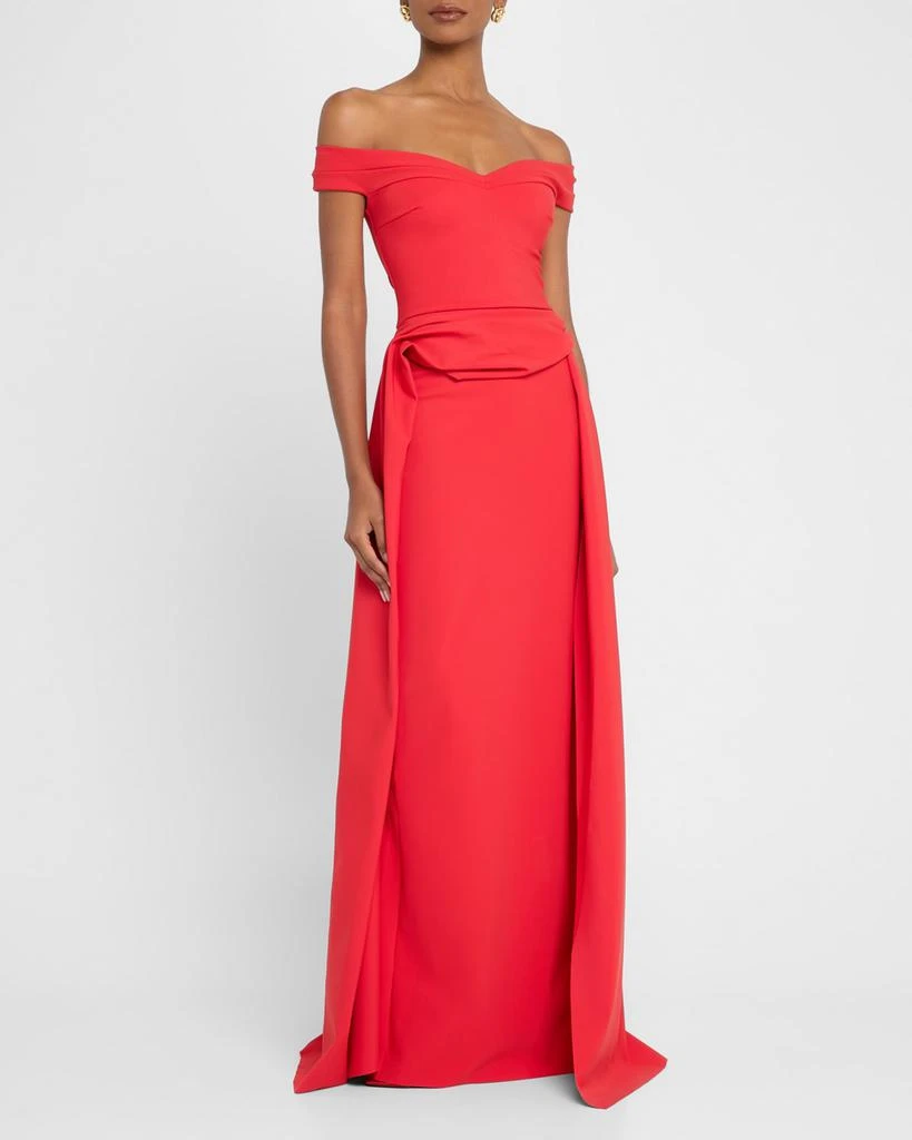 Chiara Boni Radisvi Draped Off-Shoulder Gown 2
