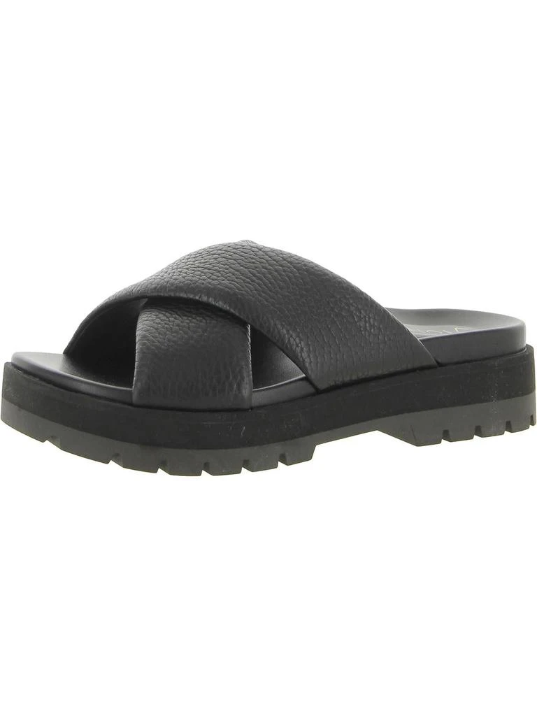 VIONIC Vesta Womens Criss-Cross Front Slip On Platform Sandals 1