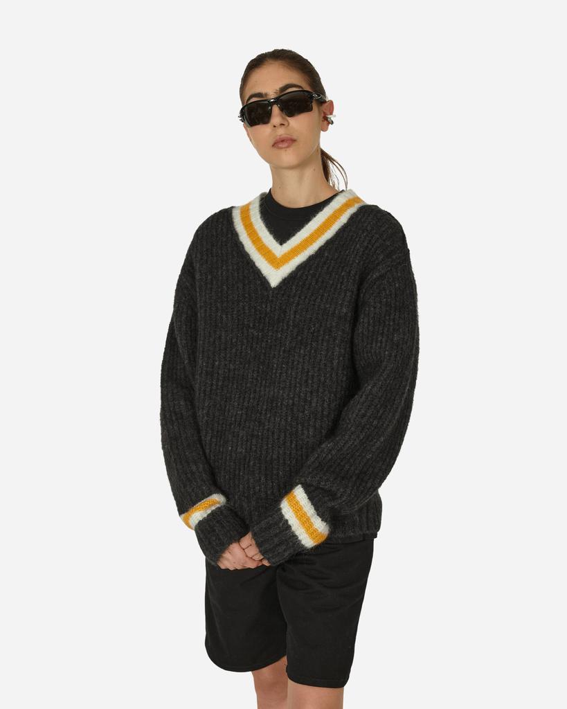 Stüssy Mohair Tennis Sweater Charcoal