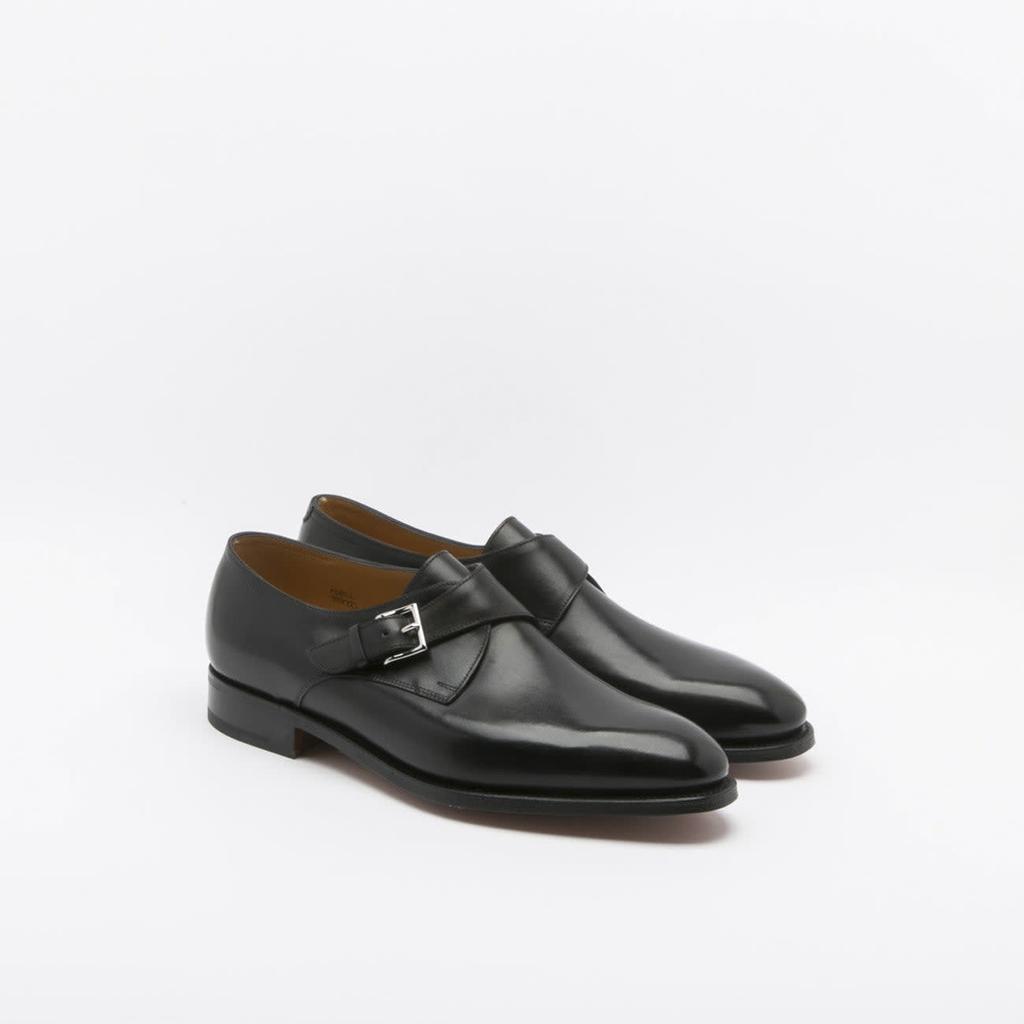 【まとめ買い】 Lobb John Black BeyondStyle - Shoes Dress - Shoe Strap Monk Calf 靴