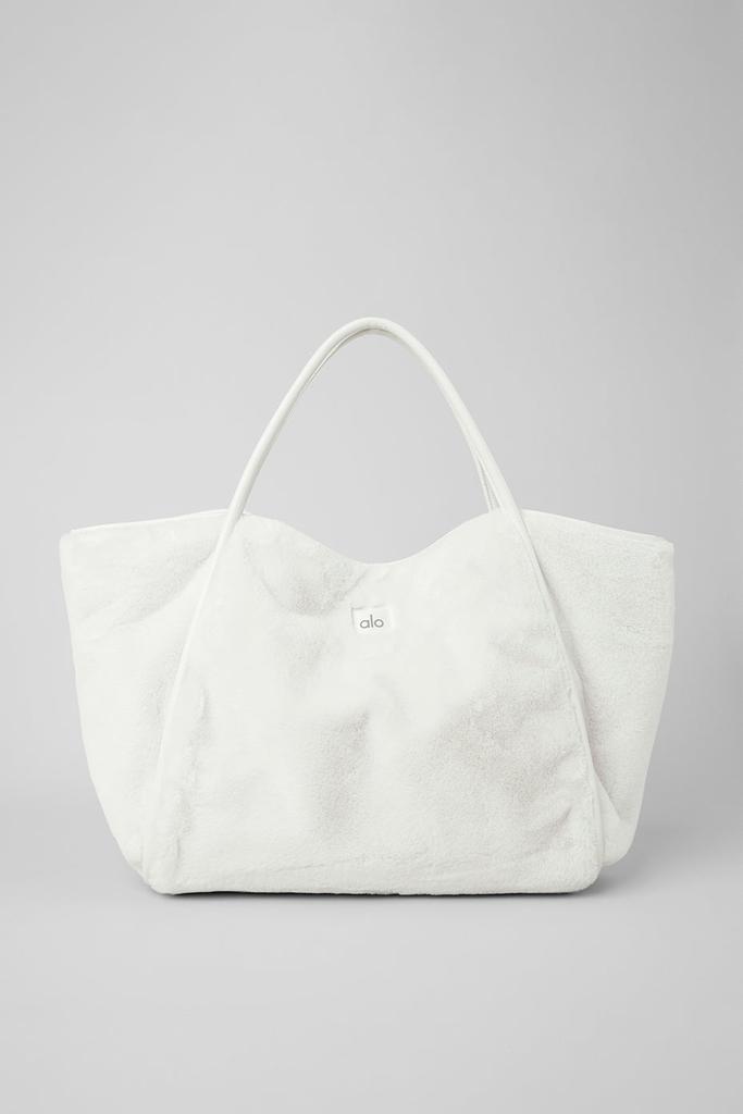 Alo Yoga Faux Fur Tote Bag - Ivory