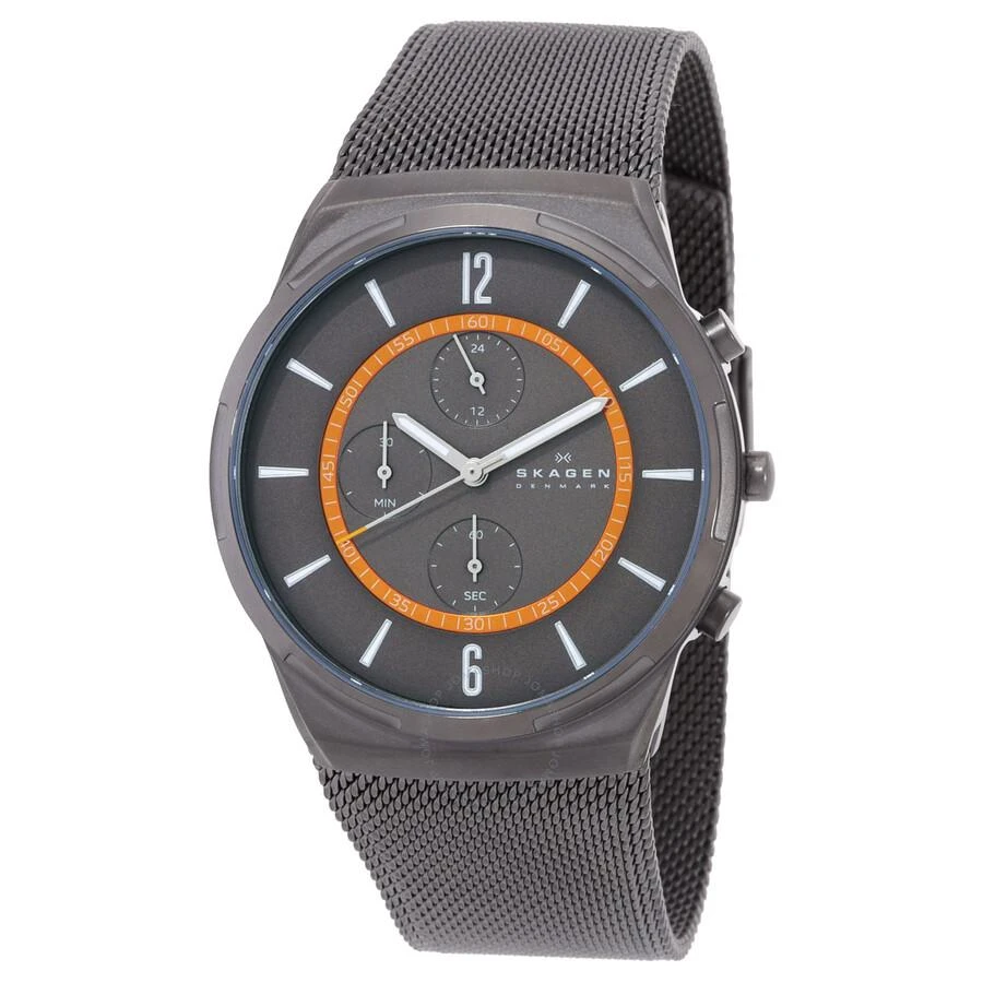 Skagen Melbye Chronograph Quartz Charcoal Dial Men's Watch SKW6804 1
