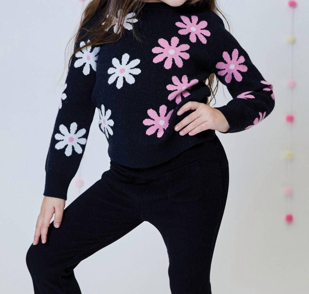 Design History Design History - Girl's Fun Daisy Sweater