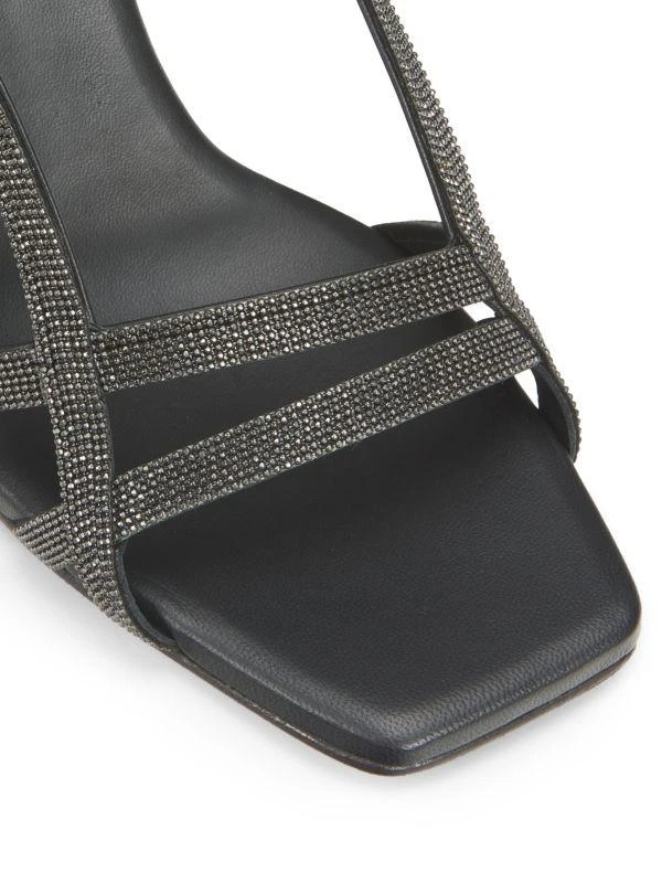 Brunello Cucinelli 105MM Embellished Leather Slingback Sandals 6