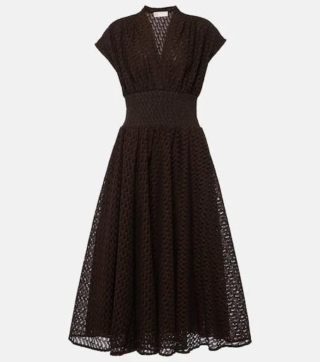 Tory Burch Cotton broderie anglaise midi dress 1