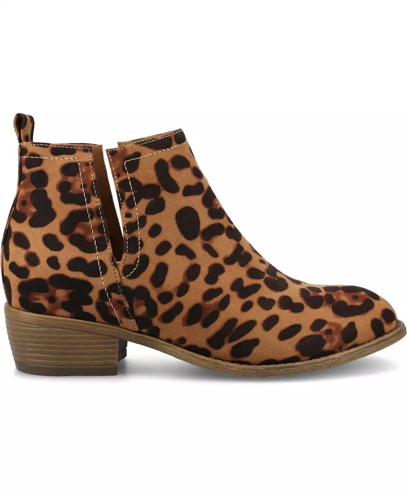 Journee Collection Journee Women's Rimi Pull On Stacked Heel Booties 6