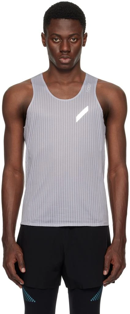 Soar Running Gray Race Tank Top 1