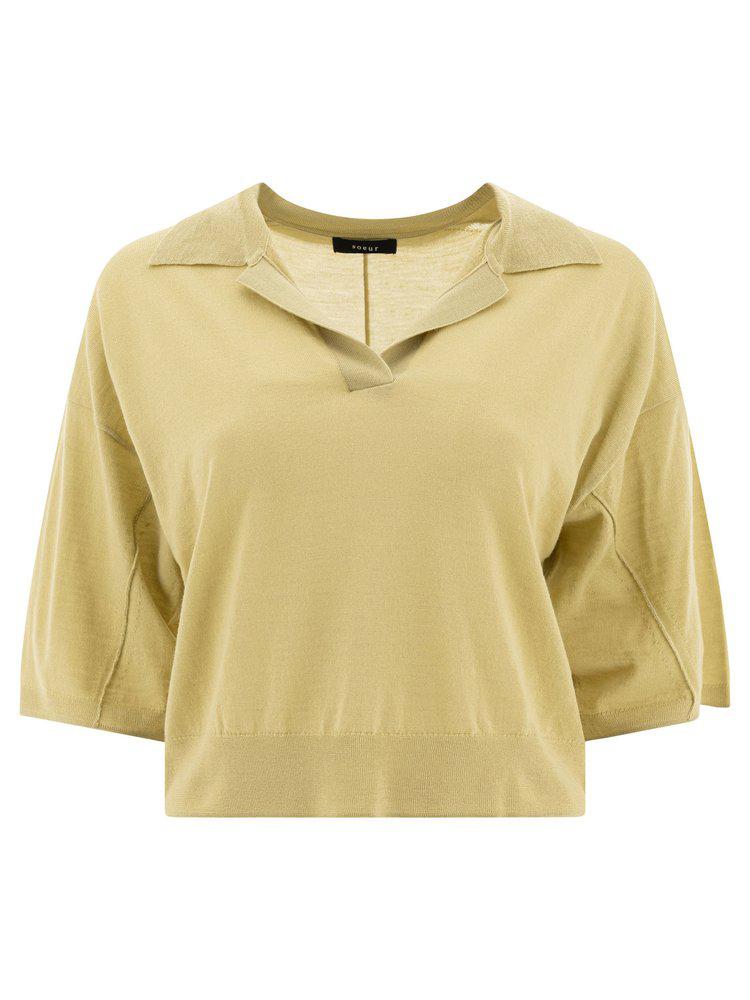 Soeur Soeur Split Collar Top