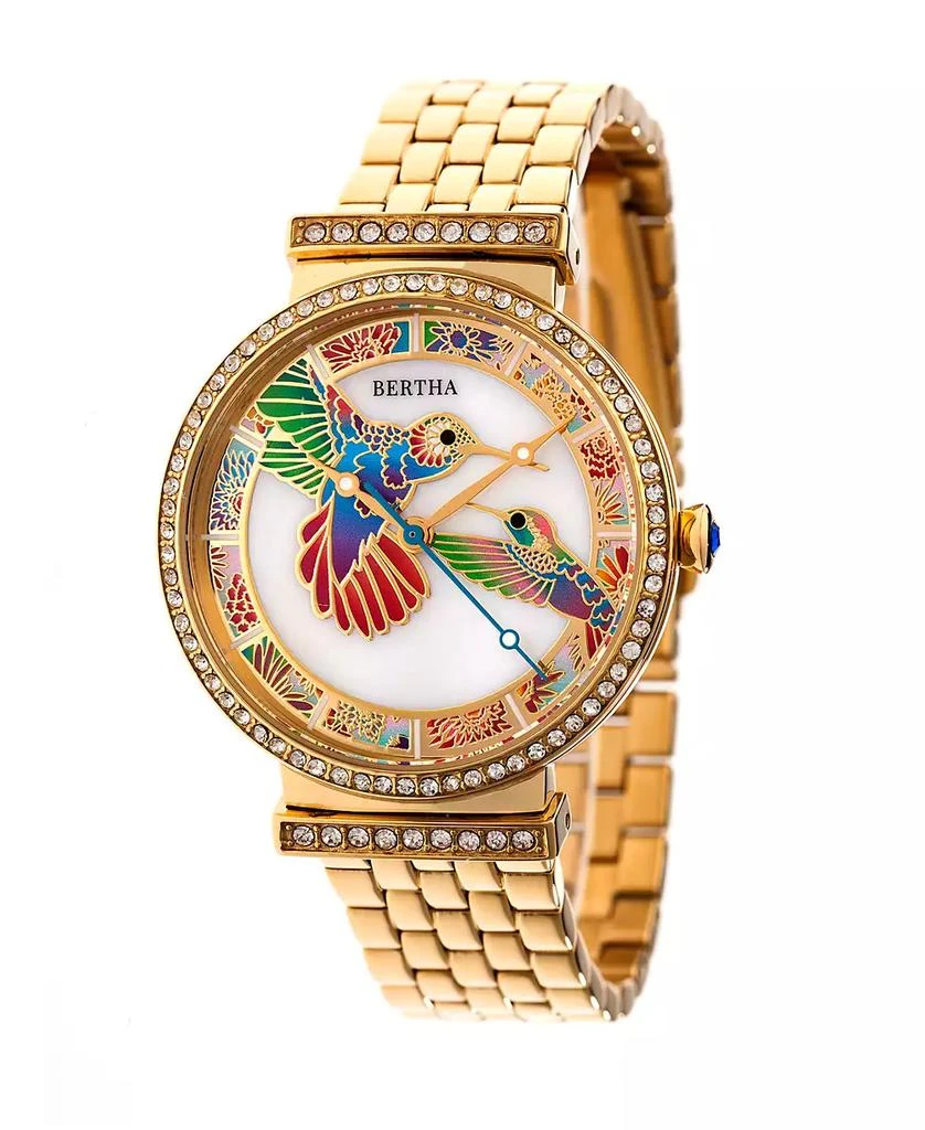 BERTHA Quartz Emily Collection Gold Stainless Steel Watch 37Mm 1